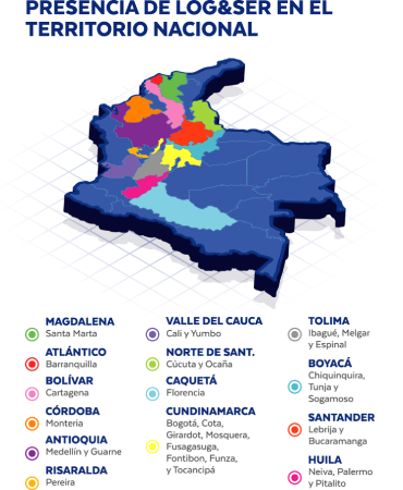 Presencia de Log&ser en el territorio colombiano